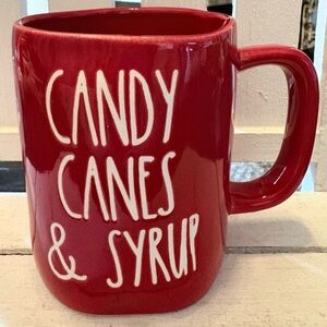 Rae Dunn Red Mug - Candy Canes & Syrup